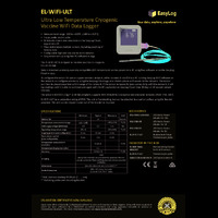 FilesThruTheAir EL-WiFi-ULT Cryogenic Vaccine Temperature Data Logger - Datasheet