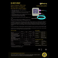 FilesThruTheAir EL-WiFi-DULT Cryogenic Vaccine Temperature Data Logger - Datasheet