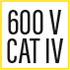Chauvin Arnoux CA8336 600V CAT IV logo.