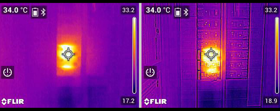 FLIR DM286 Industrial Thermal Imaging Multimeter with IGM image enhancement.