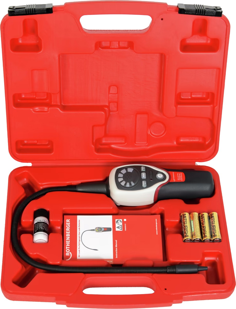 Rothenberger 1500002241 Roleak Pro Refrigerant Leak Detector - what's included.