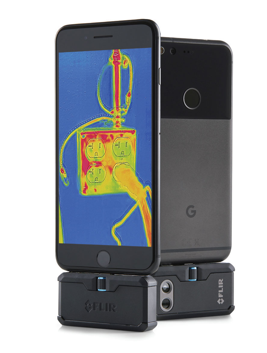FLIR ONE PRO Attached to Phone