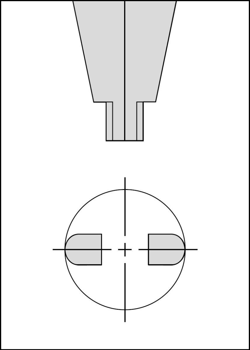 Mitutoyo/d series 534 radiused jaws example.