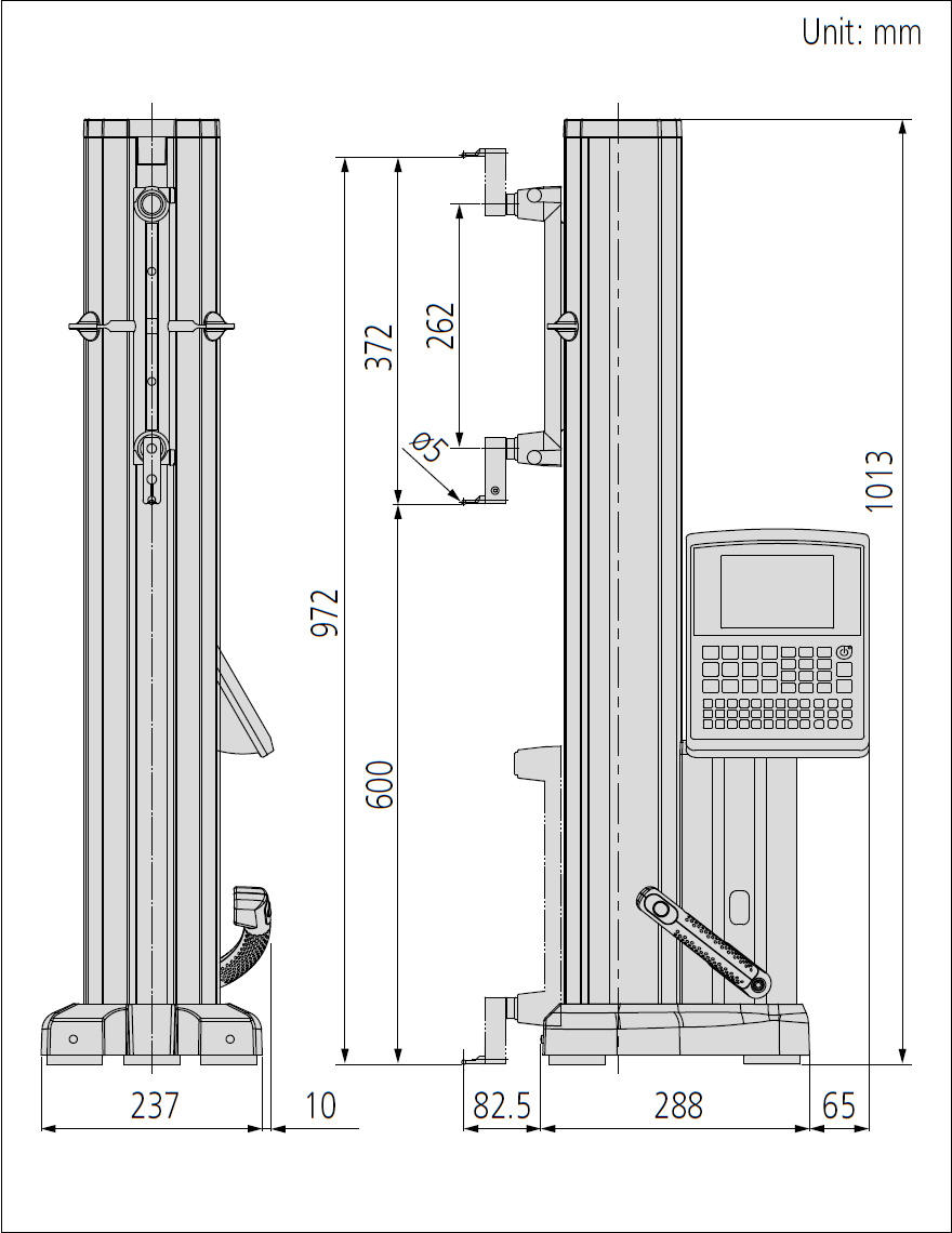 Mitutoyo linear height 2d system dimensions.