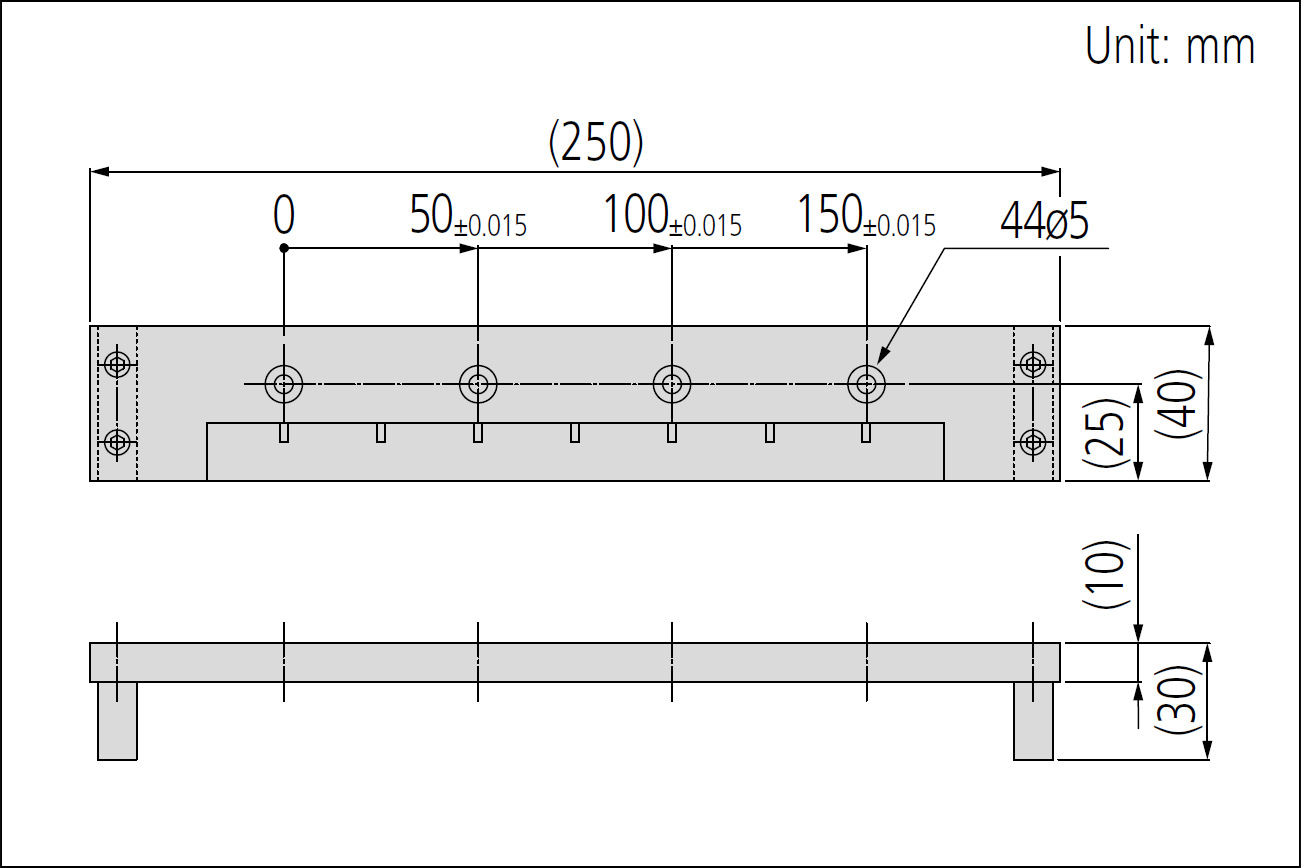 Mitutoyo series 573 dimensions side.