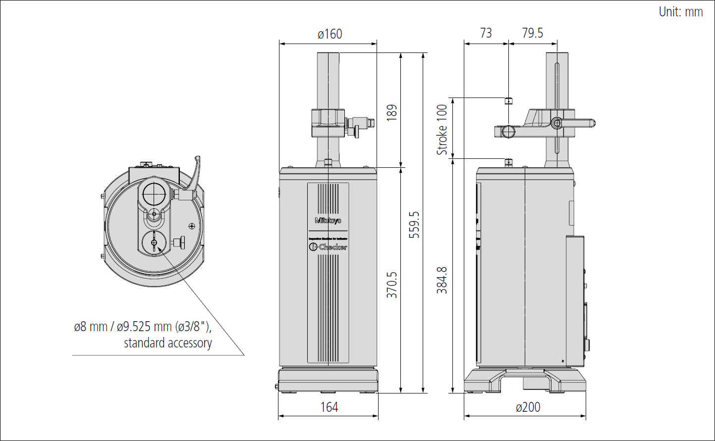 Mitutoyo ichecker dimensions.