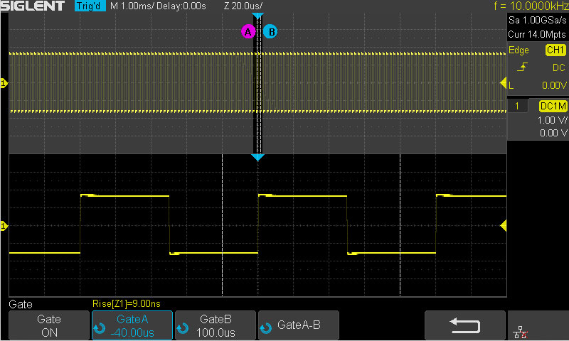 SDS1202X-E Gate and Zoom