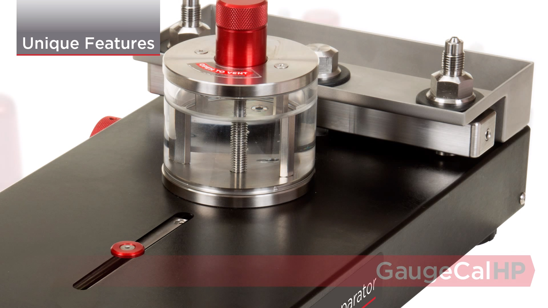 Ametek CrystalCalHP Calibration System highlighting a feature.