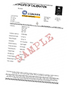 Comark Free UKAS Calibration Certificate at the standard points of 0°C and 100°C. 