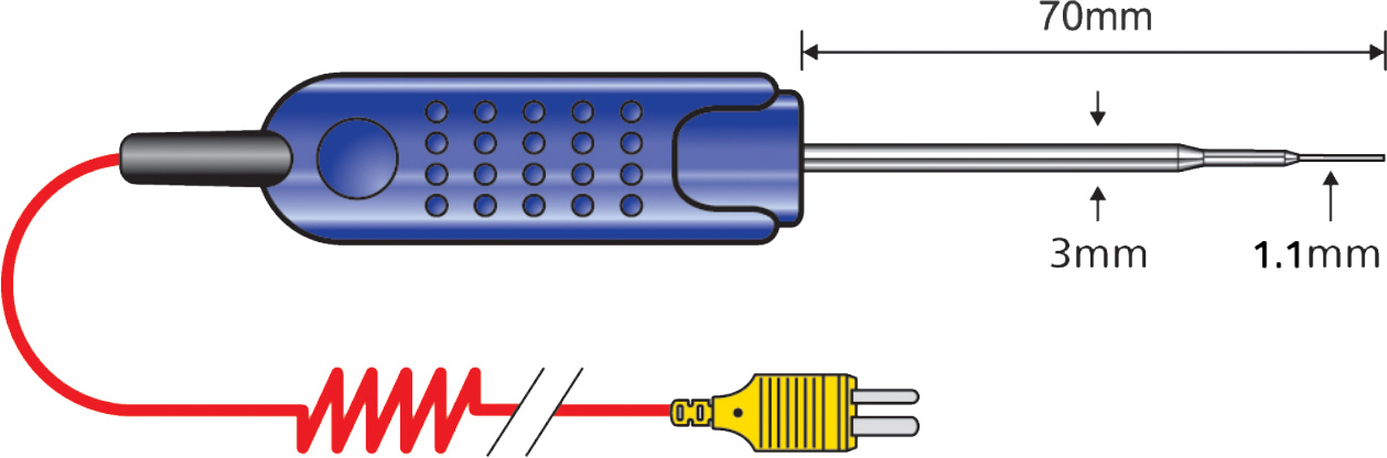 Comark PK15M Penetration Probe – Sub Min Connector, Type K