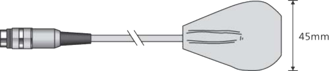 Comark SX23L Thermistor - Between Pack Probe with 1m Lead dimensions.