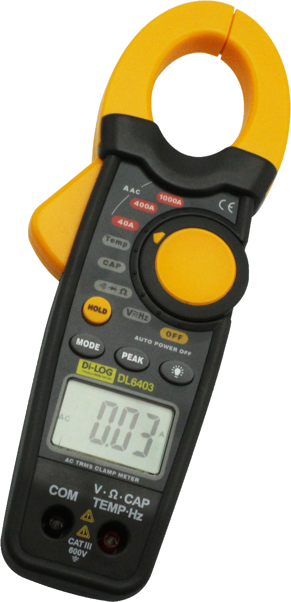 DiLog DL6403 True-RMS 1000A AC Digital Clamp Meter.