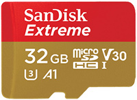 SanDisk Extreme microSD Card 32GB