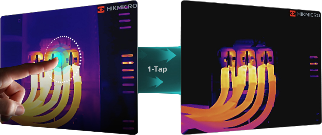 Hikmicro M11W Thermal Handheld Camera 1-tap level & span.