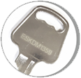 Lockout Lock Series 3 Premier De-Electric Padlock with 85mm Nylon Shackle - Key Different - numbered brass key.