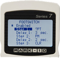 Mark-10 Series 7 Professional Digital Force Gauges Footswitch Command String.