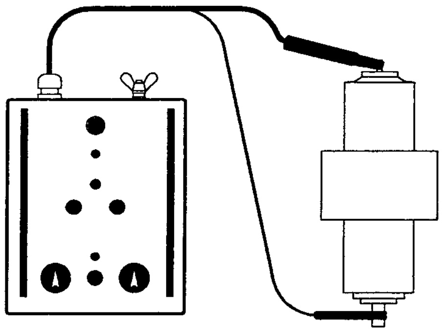 Megger BR-29092 VIDAR Vacuum Interrupter Tester connection diagram.
