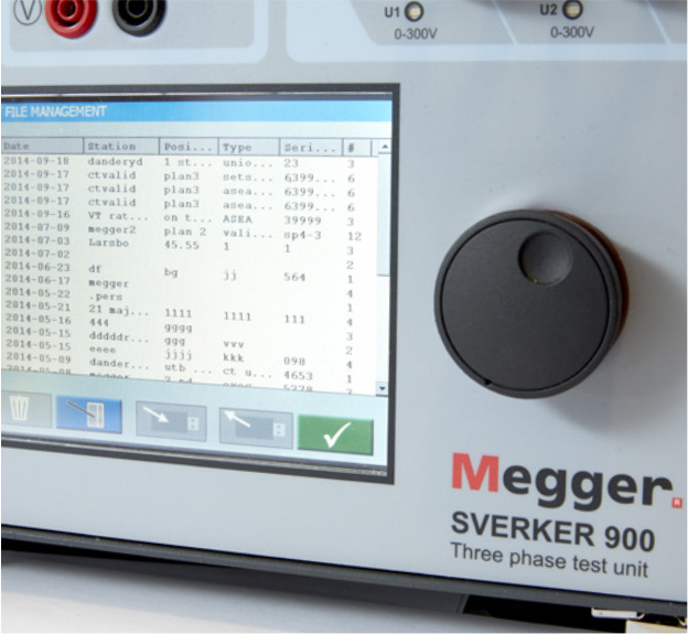 Megger CR-19000 SVERKER 900 Basic Test File Manager.