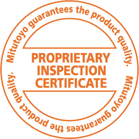 Mitutoyo Proprietary Inspcetion Certificate logo