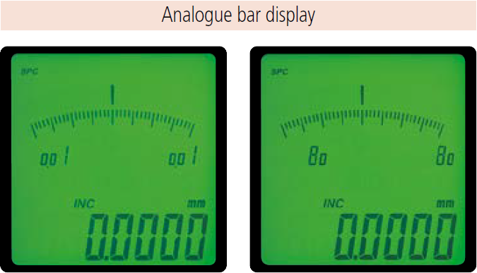 Mitutoyo Series 543 Analogue bar display.