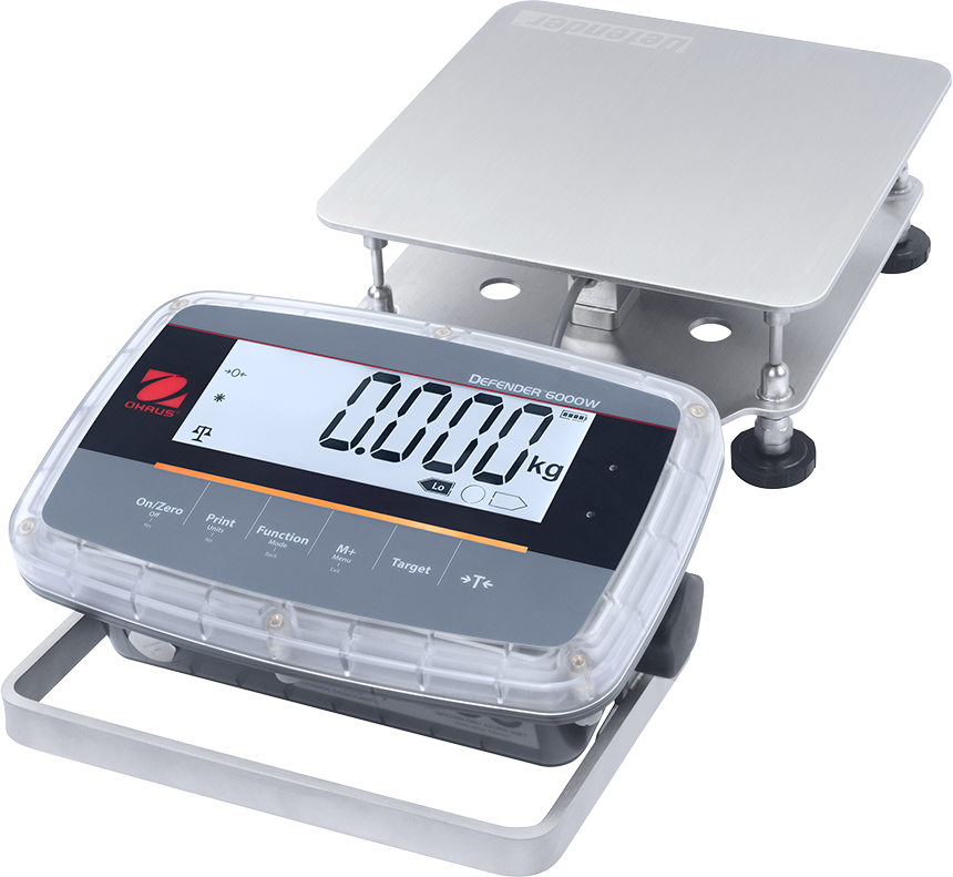 Ohaus Defender 6000 Front Mount IP68/IP69K Washdown i-D61PW Bench Scales