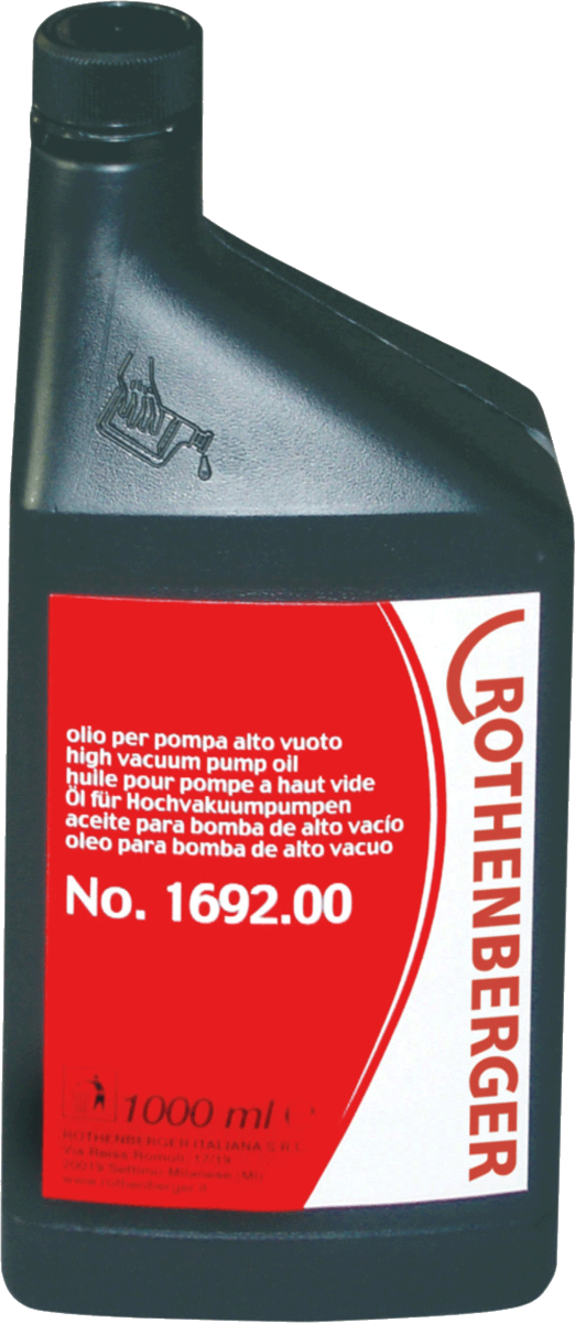 A bottle of Rothenberger 169200 oil