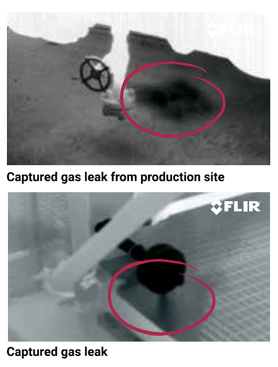 Gas leak captured with FLIR G300A