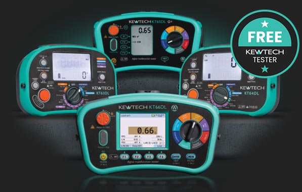 Get a tester FREE with any Kewtech MFT