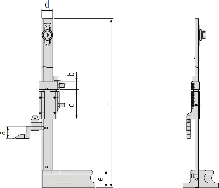 Mitutoyo Series 506/514 Dimensions