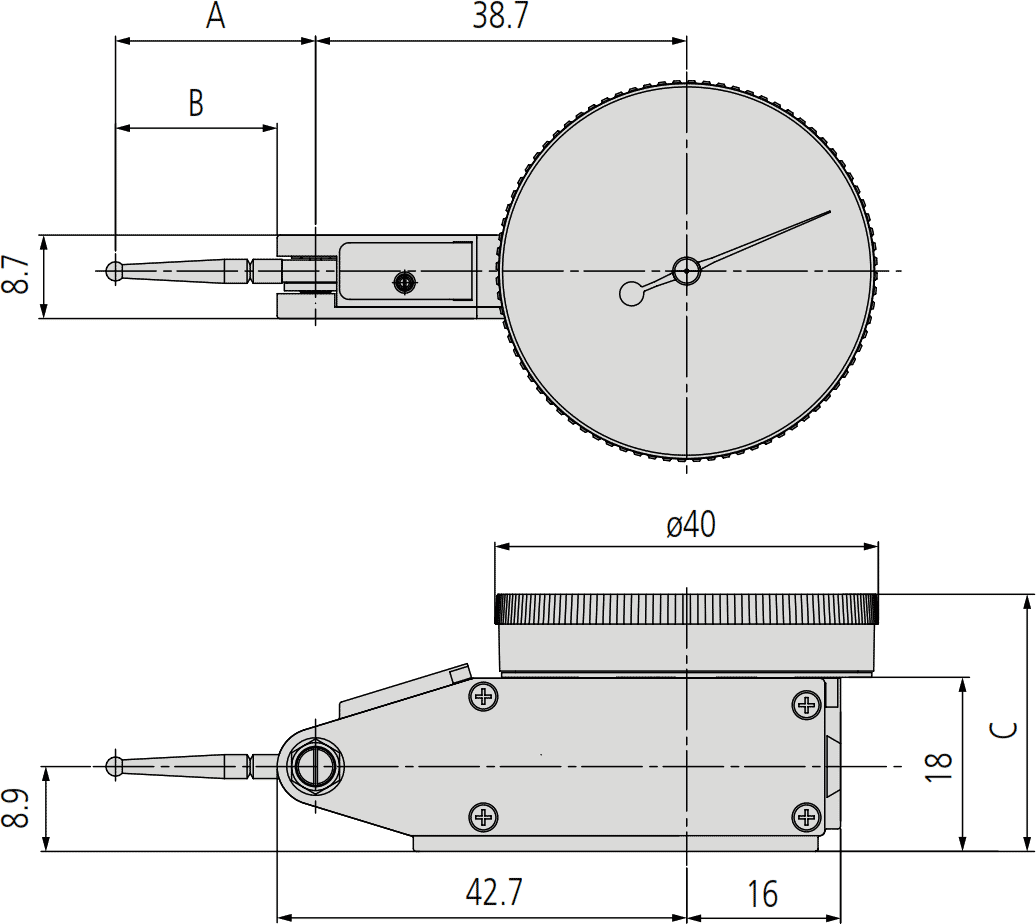 Mitutoyo Series 513 Dimensions