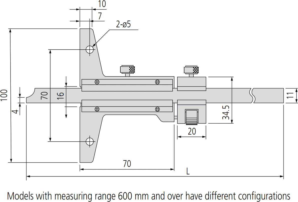 Mitutoyo 527 Dimensions