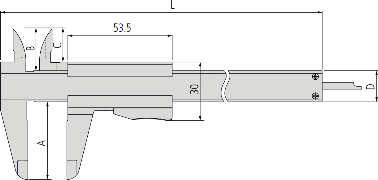 Mitutoyo 531 Dimensions