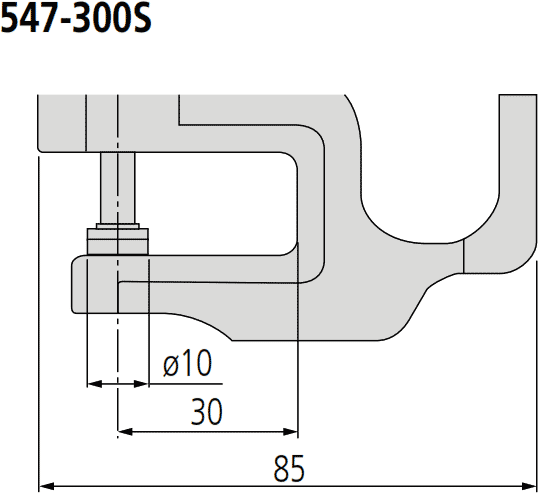 Mitutoyo 547-300S Dimensions