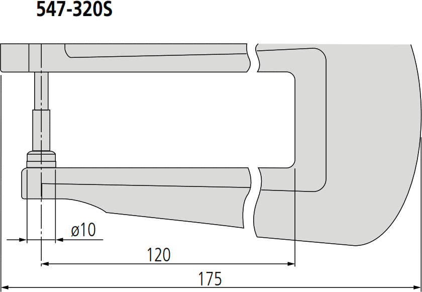 Mitutoyo 547-320S Dimensions