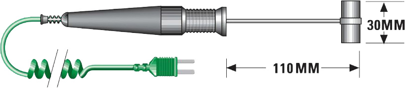 TM Electronics KA03 Moving Air Probe dimensions.