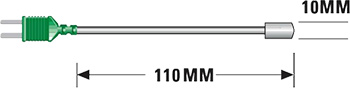 Plug-mounted ribbon surface probe (KHS01) dimensions