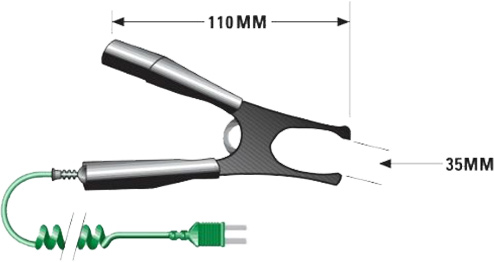 TM Electronics KPS10 Pipe Clamp Probe  dimensions.