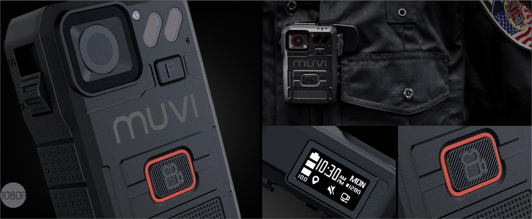 Veho MUVI HD Pro 3 Titan Bodyworn Infrared Camcorder close-ups.