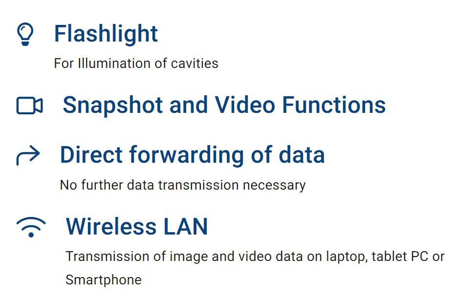 Wöhler VE 220 HD Video Endoscope features.